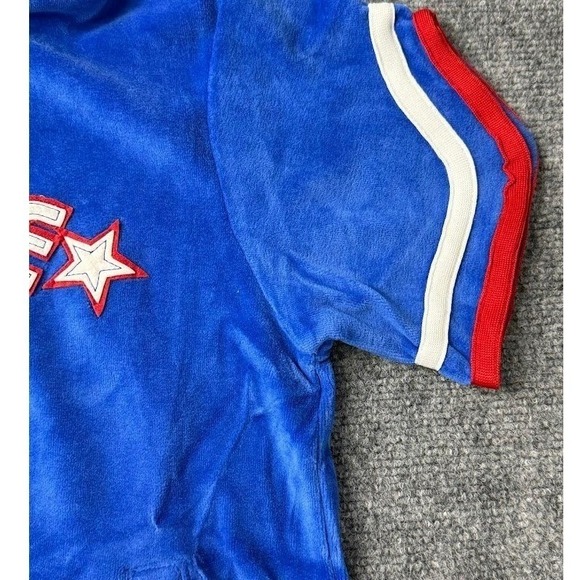 Vintage Southpole Royal Blue Velour Tracksuit Set Zip Up Jacket Pants Size L NEW - Picture 8 of 16